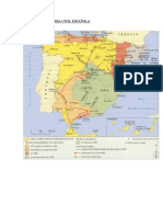 MAPA DE LA GUERRA CIVIL ESPAÑOLA