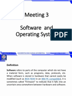 Meeting 3 Software and Operating System