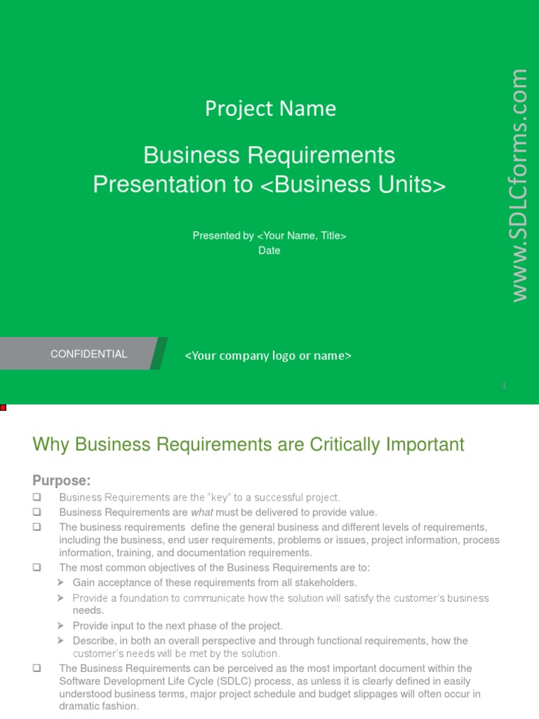 Essential Business Requirements Overview | PDF | Information Management ...