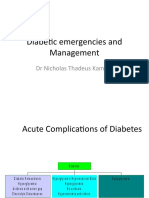 Diabetic Emergencies and Management