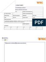 Assignment 1 Front Sheet