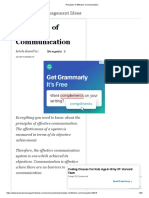 Principles of Effective Communication