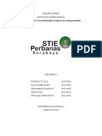 RESUME ARTIKEL - Kelompok 3 - One Size Fits All Costs and Benefits of Uniform Accounting Standards