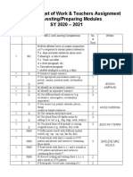 English 3 Budget of Work & Teachers Assignment