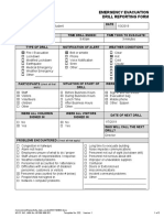 Emergency Evacuation Drill Reporting Form: (Check All That Apply)