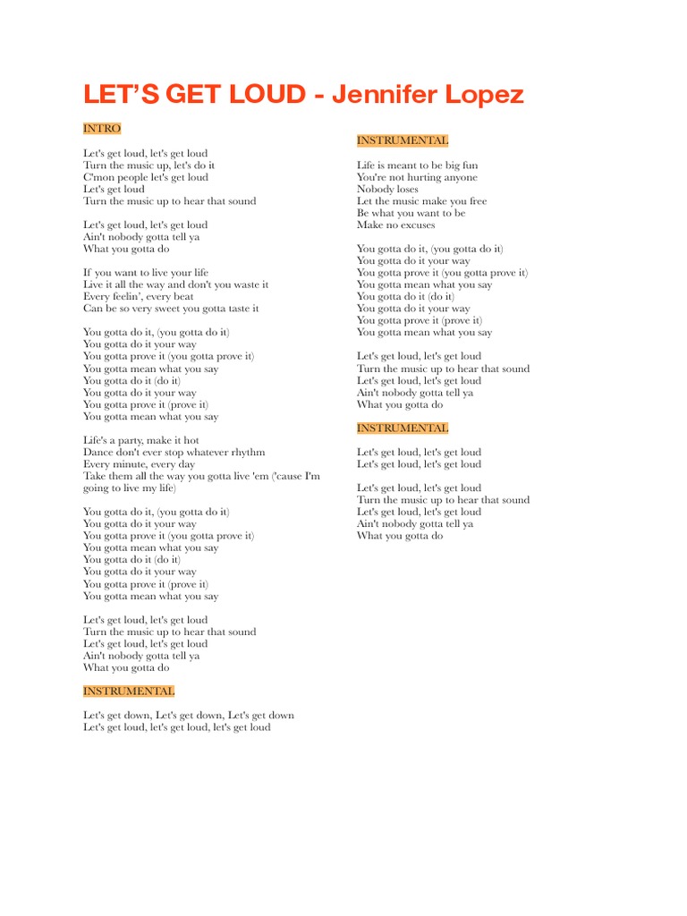 Let s get loud pdf pop songs contemporary r b