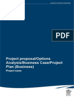 Project Proposal/options Analysis/Business Case/Project Plan (Business)