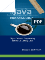 Object Oriented Programming: Tutorial On Jdialog Class