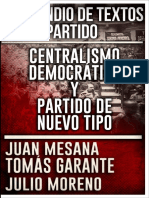 Libro Compendio de Textos Sobre Partido Centralismo Democrc3a1tico y Partido de Nuevo Tipo Universidad Obrera