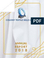 Colony Textile Mills - Annual 2018