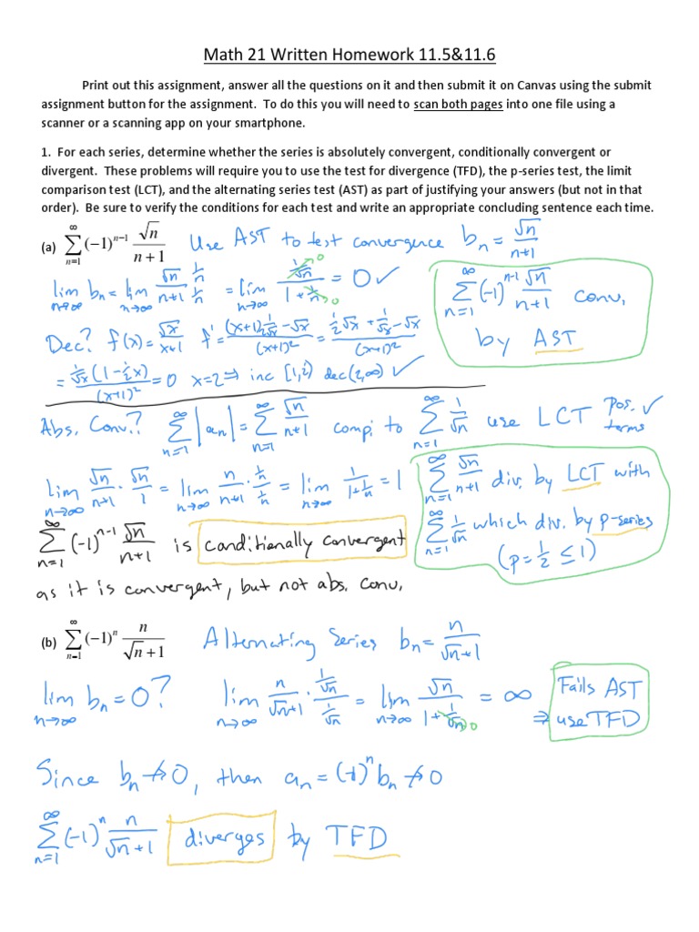 Math 21 WH 11.5&11.6 Solutions | PDF