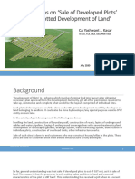 GST Implications On Sale of Developed Plots and JDA For Plotted Development of Land CA Yashwant Kasar