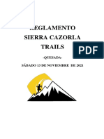 Reglamento 2021 Sierra Cazorla Trails