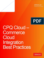 CPQ Cloud - Commerce Cloud Integration Best Practices