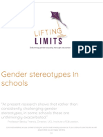 Gender Stereotypes in Schools - Lifting Limits