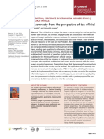 Tax Amnesty From The Perspective of Tax Official: Accounting, Corporate Governance & Business Ethics - Research Article