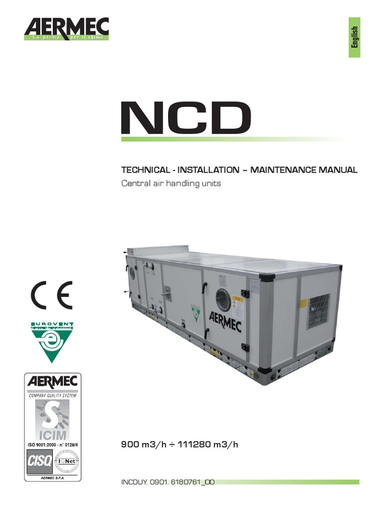 AERMEC NCD Installation Manual | PDF | Technology & Engineering