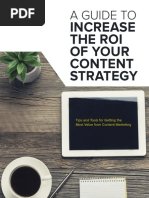 Increase The Roi of Your Content Strategy: A Guide To