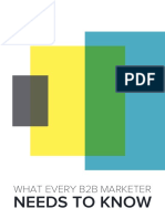 Needs To Know: What Every B2B Marketer