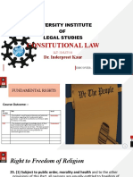 Consitutional Law: University Institute OF Legal Studies
