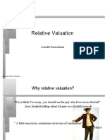Relative Valuation: Aswath Damodaran