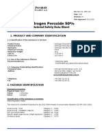 Peroxide Safety Data Sheet (50% H2o2)