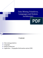 Datamining - Primitives - Languages - System Arch