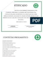 Branco e Folha Verde Reconhecimento Certificado (1)