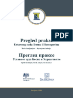 Pregled Prakse Ustavnog Suda BiH III Izdanje Sudska Praksa