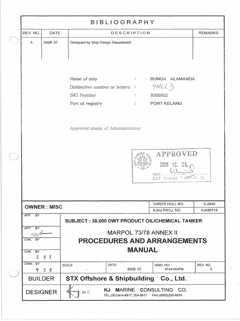P - 8 Procedures and Arrangements Manual | PDF | Pump | Ships