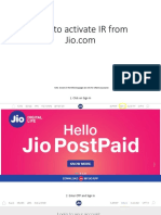 How To Activate International Roaming From Jio