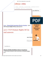 300+ TOP Human Rights MCQs and Answers 2021