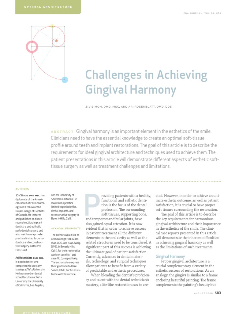 JCDA Simon Rosenblatt | PDF | Dental Implant | Mouth