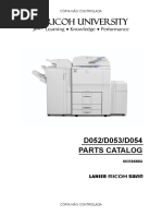 D052/D053/D054 Parts Catalog: Cópia Não Controlada