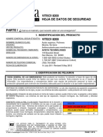 Vitec 8200 MSDS Español