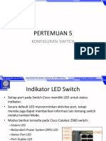 Pertemuan 5: Konfigurasi Switch