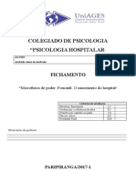 Fichamento "Microfísica Do Poder Foucault. O Nascimento Do Hospital"