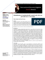 Rehabilitation of Endodontically Treated Tooth With Cast Post and Core A Case Study