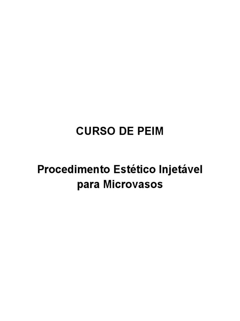 Apostila de PEIM | PDF | Varizes | Veia