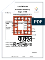 Varendra University Dept. of CSE: Course Title: Algorithms Lab Course Code: CSE 226