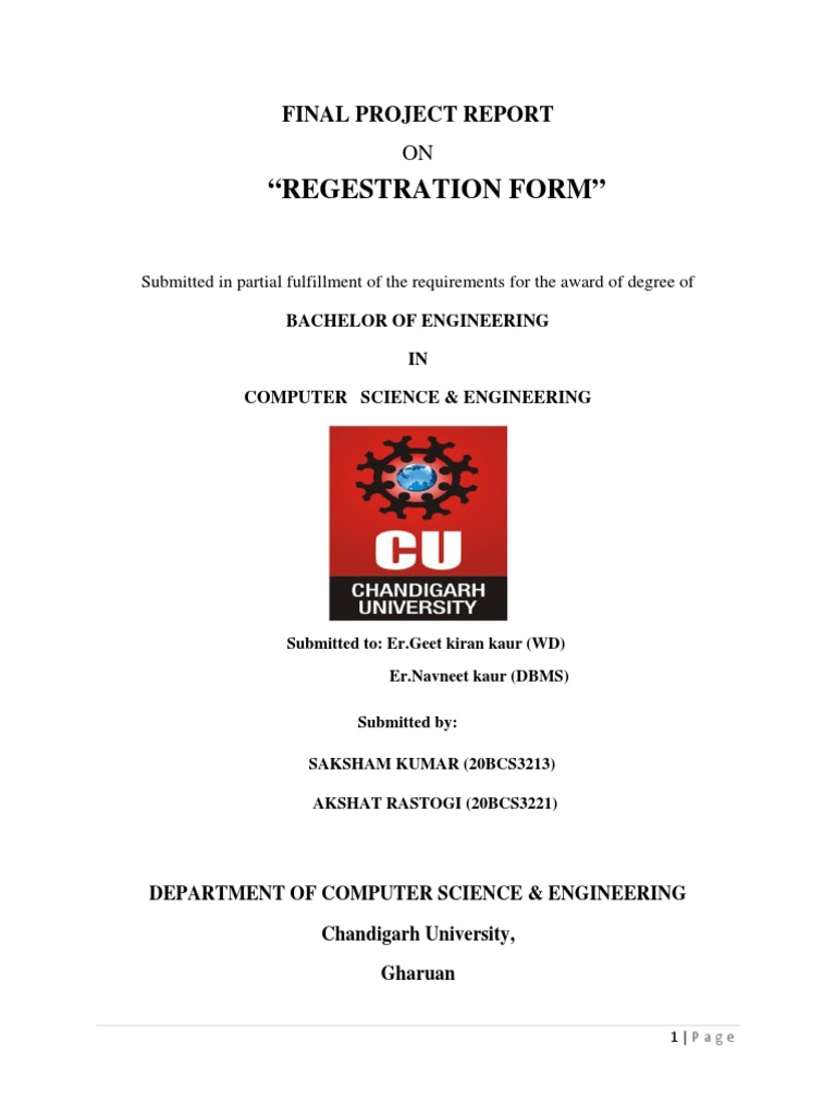 Project Report | PDF | Java Script | World Wide Web