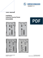 User Manual: Installation Industrial Security Router EAGLE20/30