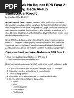 Cara Semak No Baucer BPR Fasa 2 Untuk Yang Tiada Akaun Bank:Gagal Kredit