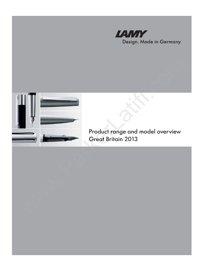 LAMY Product Overview 2013 | PDF | Pen | Portable Tools