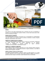 Manual Manipulador de Alimentos WORD LIFE