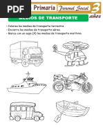 Medios de Transporte para Niños de Tres Años