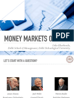 Money Markets of India: Osho Kharbanda, Delhi School of Management, Delhi Technological University
