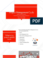 Project Management Cycle