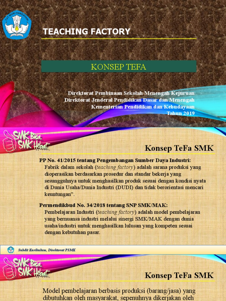 Konsep Teaching Factory di SMK | PDF | Bisnis