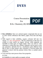 DYES: Classification and Properties